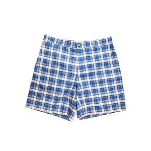 Southern Tide men's 'The Skipjack' short blue Plaid size 36x9 cotton